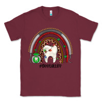 Burgundy Christmas dental life rainbow Classic Tee - JahusDesignShop