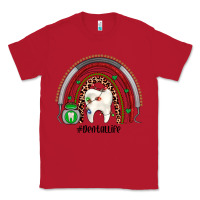 Red Christmas dental life rainbow Classic Tee - JahusDesignShop