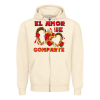 Sandshell el amor se comparte with churros Zipper Hoodie - AdoDesignShop