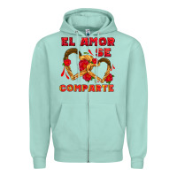 El Amor Se Comparte With Churros Zipper Hoodie | Teevron