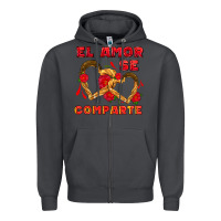 Smoke el amor se comparte with churros Zipper Hoodie - AdoDesignShop