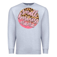 Heather Grey small business mama Premium Sweatshirt - MaliasSmallBusiness