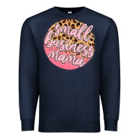 Navy small business mama Premium Sweatshirt - MaliasSmallBusiness