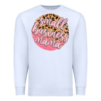 White small business mama Premium Sweatshirt - MaliasSmallBusiness
