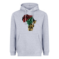 Heather Grey its the black history for me Heavyweight Hoodie - MaliasSmallBusiness