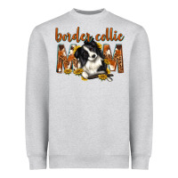 Heather Grey western border collie mom Heavyweight Sweatshirt - texasbilliewilder