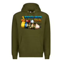 Army Green kindergarten dude Premium Hoodie - BundleAndBundleShop