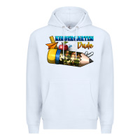 White kindergarten dude Premium Hoodie - BundleAndBundleShop