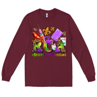 Burgundy mardi gras rca resident care assistant Long Sleeve Tee - AdoDesignShop