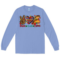 Colony Blue peace love tacos Long Sleeve Tee - AdoDesignShop