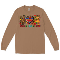 Toasted Coconut peace love tacos Long Sleeve Tee - AdoDesignShop