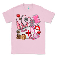 Bubblegum Pink nurse  valentines day love Classic Tee - AdoDesignShop