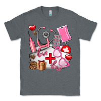 Charcoal Heather nurse  valentines day love Classic Tee - AdoDesignShop