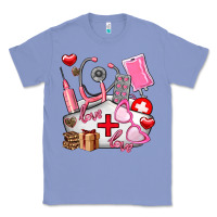 Colony Blue nurse  valentines day love Classic Tee - AdoDesignShop