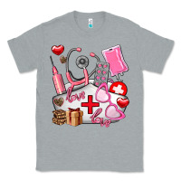 Heather Grey nurse  valentines day love Classic Tee - AdoDesignShop