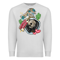 Dove Grey cowboy tears Premium Sweatshirt - MaliasSmallBusiness