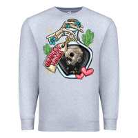 Heather Grey cowboy tears Premium Sweatshirt - MaliasSmallBusiness