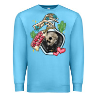 Ocean Blue cowboy tears Premium Sweatshirt - MaliasSmallBusiness