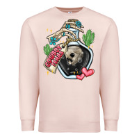 Pale Pink cowboy tears Premium Sweatshirt - MaliasSmallBusiness