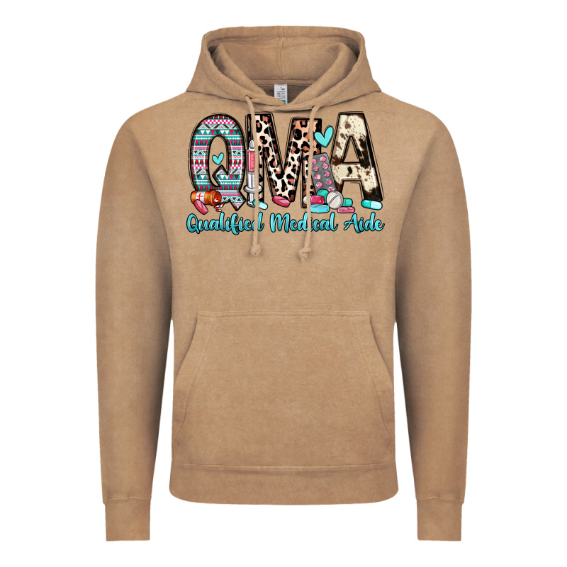 Qma Qualified Medical Aide Vintage Hoodie by Zillion Design Studio | Teevron
