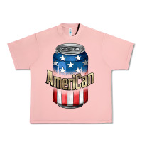Salmon American 4th of July Urban Heavy Tee - CowGirlArtShop