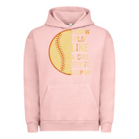 Pigment Salmon I Know I Play Like A Girl Try To Keep Up Softball Urban Hoodie - Bettercallsaul