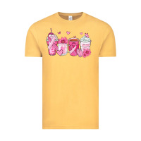 Breast Cancer Coffee Cups Vintage Tee | Teevron