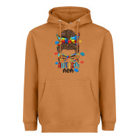 Meerkat messy bun autism mom Heavyweight Hoodie - MaliasSmallBusiness