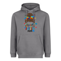 Storm messy bun autism mom Heavyweight Hoodie - MaliasSmallBusiness