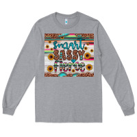Heather Grey smart  sassy fierce Long Sleeve Tee - JahusDesignShop