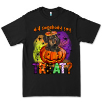 Black did somebody say treat Premium Tee - BarkalooDesign