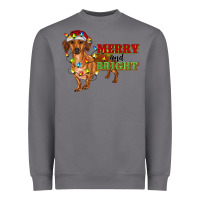 Storm merry and bright dachshund Heavyweight Sweatshirt - RanaPortraitStore