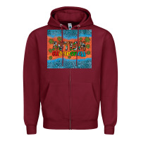 Burgundy autism awareness Zipper Hoodie - Artiststas