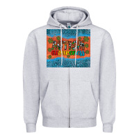 Heather Grey autism awareness Zipper Hoodie - Artiststas