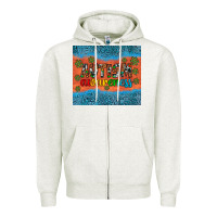 Oatmeal Heather autism awareness Zipper Hoodie - Artiststas