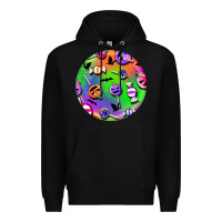 Black halloween round earrings 4 Premium Hoodie - BundleAndBundleShop
