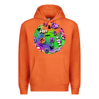 Carrot halloween round earrings 4 Premium Hoodie - BundleAndBundleShop