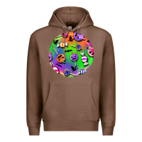 Chestnut halloween round earrings 4 Premium Hoodie - BundleAndBundleShop