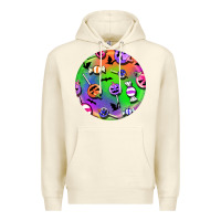 Sandshell halloween round earrings 4 Premium Hoodie - BundleAndBundleShop