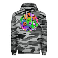 Slate Camo halloween round earrings 4 Premium Hoodie - BundleAndBundleShop