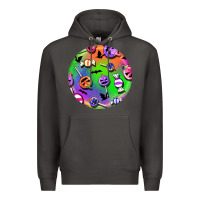 Smoke halloween round earrings 4 Premium Hoodie - BundleAndBundleShop