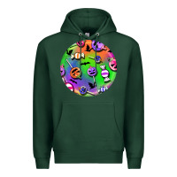 Sports Green halloween round earrings 4 Premium Hoodie - BundleAndBundleShop