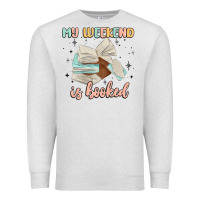 Oatmeal Heather my weekend is booked Premium Sweatshirt - MaliasSmallBusiness