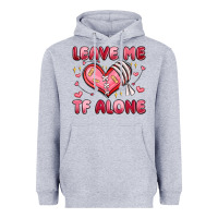 Heather Grey leave me tf alone valentines day Heavyweight Hoodie - MaliasSmallBusiness