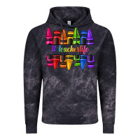 Cloud Black teacher life crayons Vintage Hoodie - texasbilliewilder