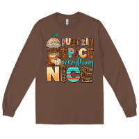 Chestnut pumpkin spice everything nice Long Sleeve Tee - AdoDesignShop