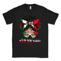 Black mexicana messy bun mama Classic Tee - BundleAndBundleShop