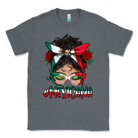 Charcoal Heather mexicana messy bun mama Classic Tee - BundleAndBundleShop