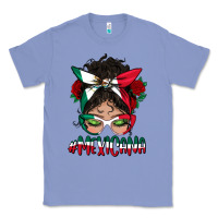 Colony Blue mexicana messy bun mama Classic Tee - BundleAndBundleShop