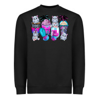 Black hippopotamus coffee cups Heavyweight Sweatshirt - Zillion Design Studio